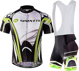 Men's Cycling Jersey and Bib Shorts Set