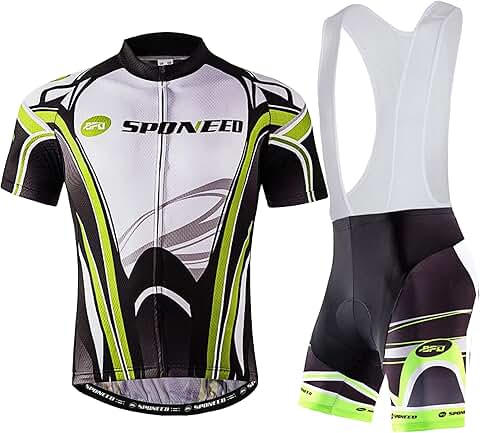 Men's Cycling Jersey and Bib Shorts Set