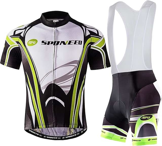 Men's Cycling Jersey and Bib Shorts Set