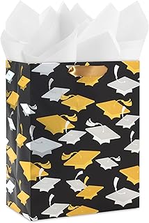 9-inch graduation gift bag with tissue paper