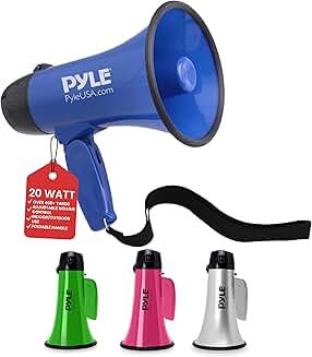 Portable 20W Megaphone with Microphone and Handle