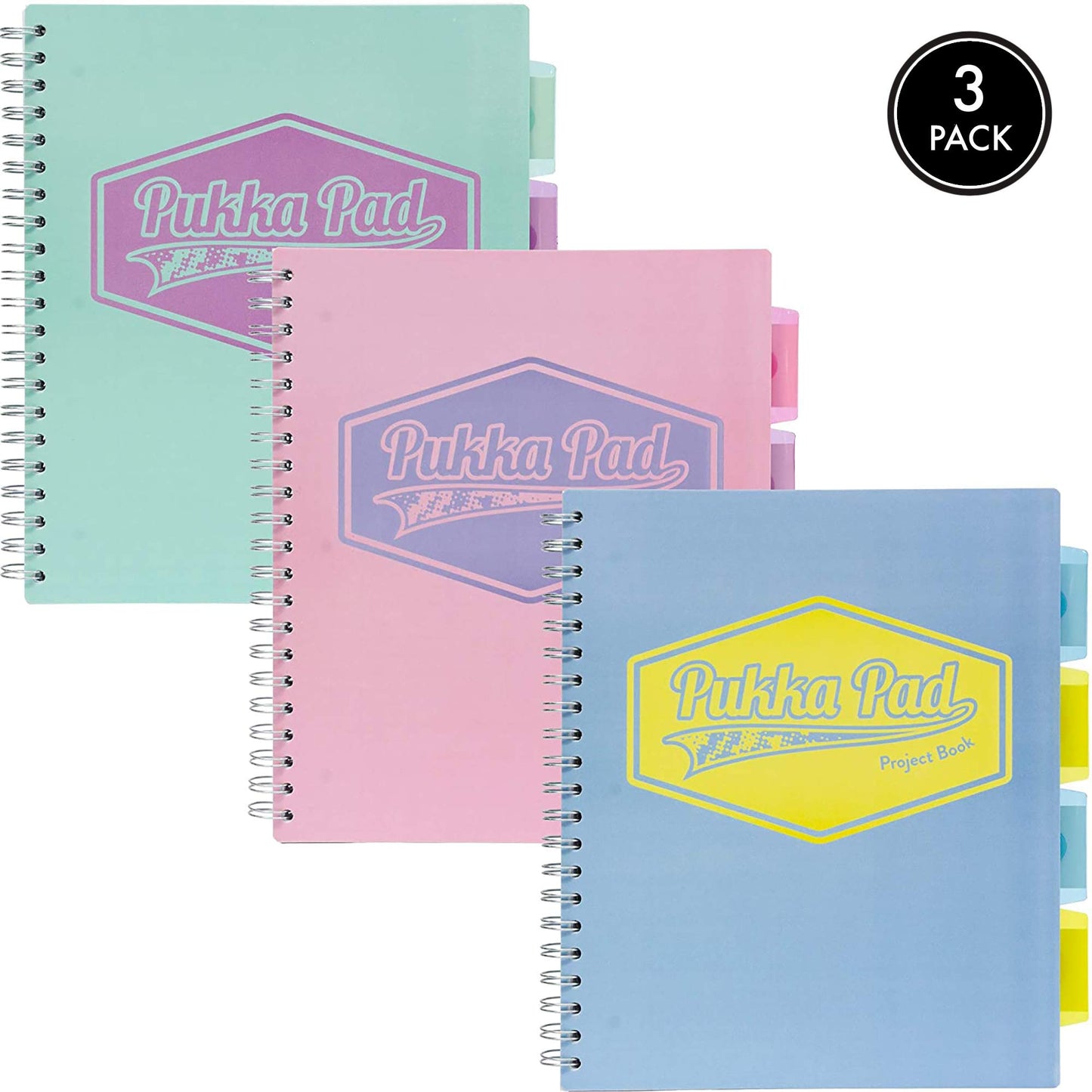 5 Subject Spiral Notebook Pack with Dividers and Perforated Edges