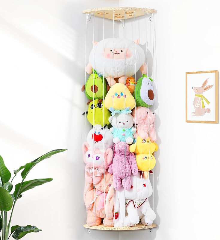 Adjustable Corner Plush Toy Storage Net