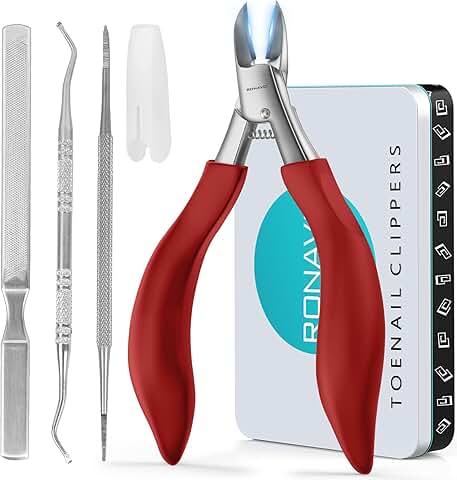 Heavy Duty Toenail Clippers for Ingrown and Thick Nails