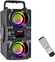 Portable 40W Bluetooth Speaker with Lights and Heavy Bass