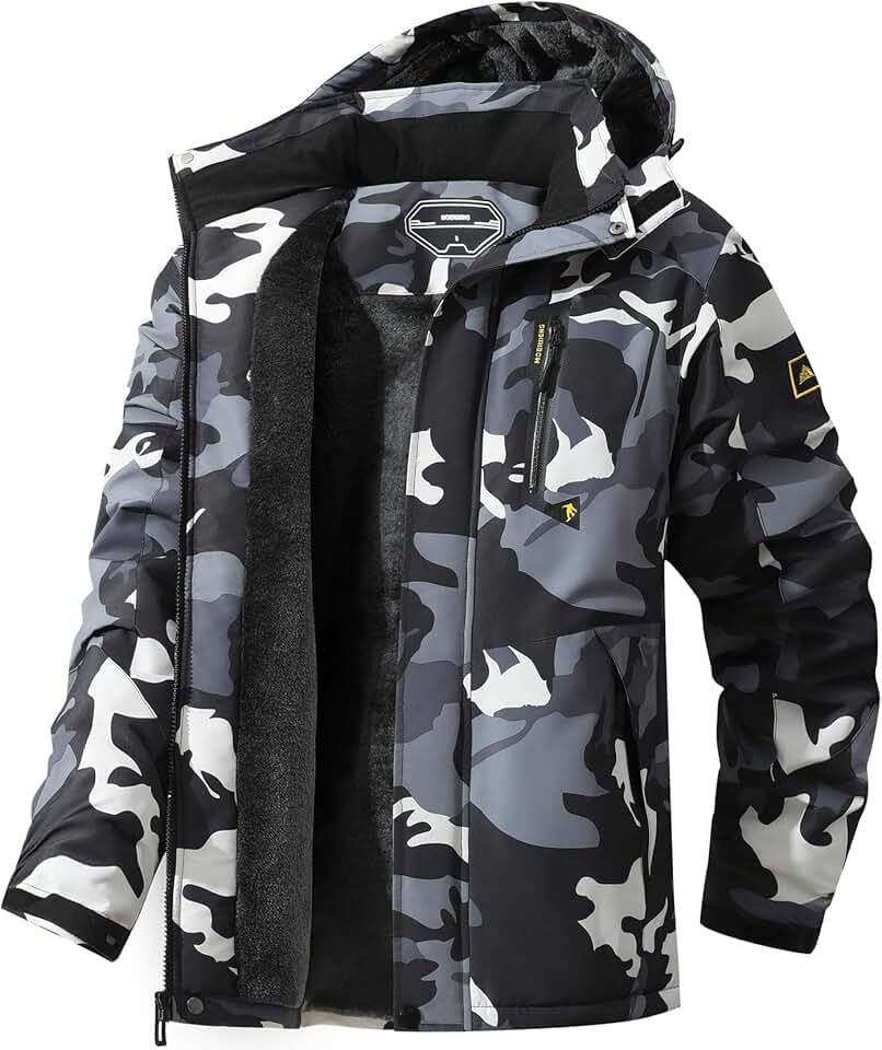 Men's Warm Waterproof Winter Ski Jacket