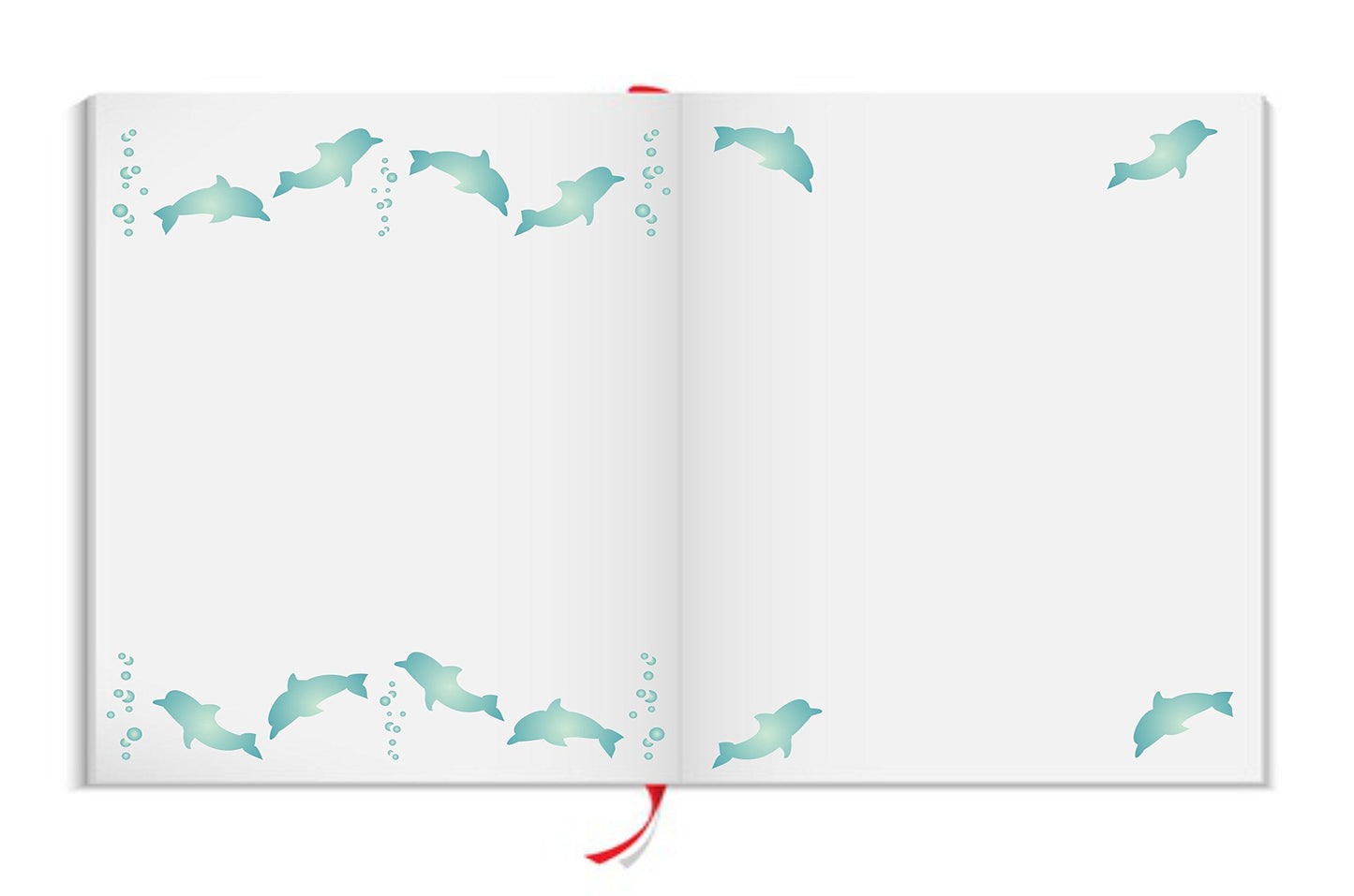 Dolphins Sea Ocean Nautical Border Stencil 6.5x1.25 inch