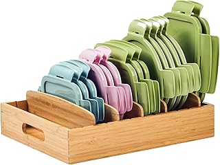 Kitchen Cabinet Organizer for Food Container Lids