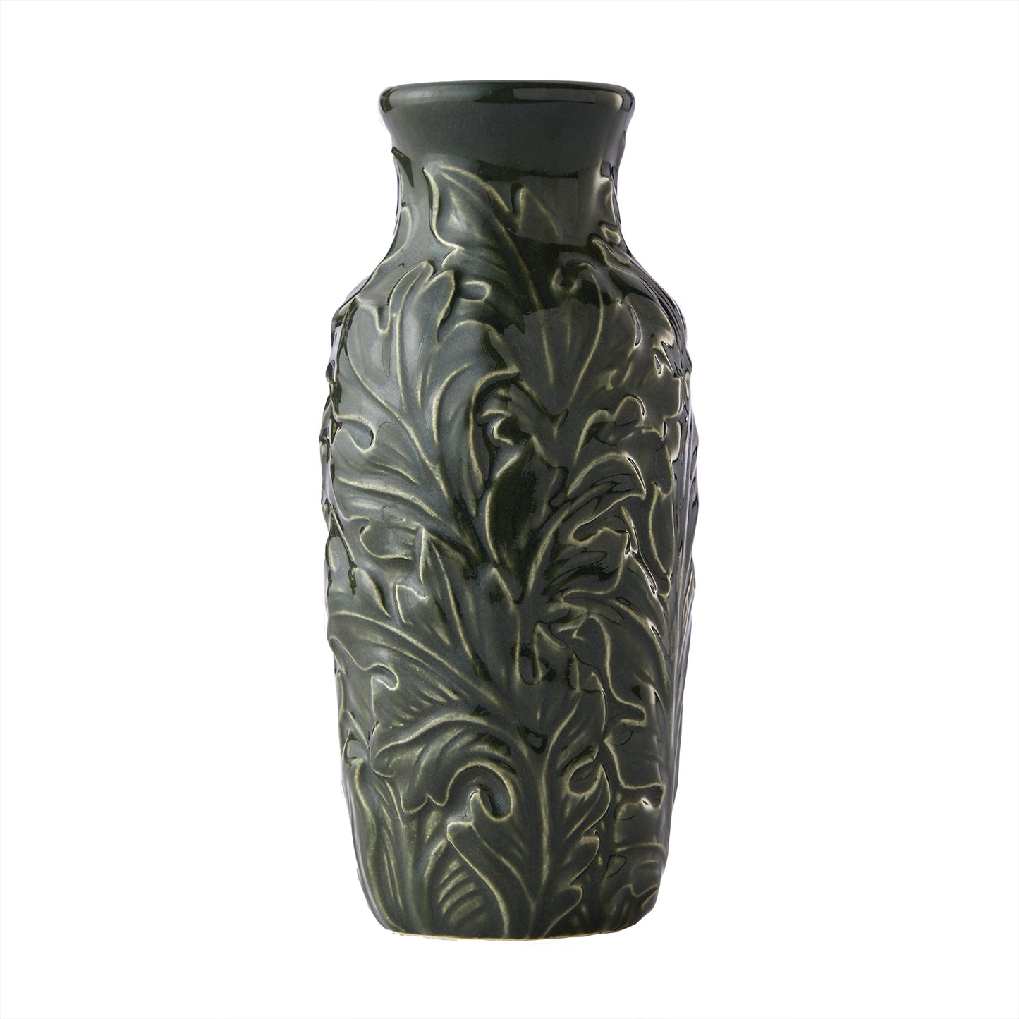 London Floral Small Bud Vase, Green