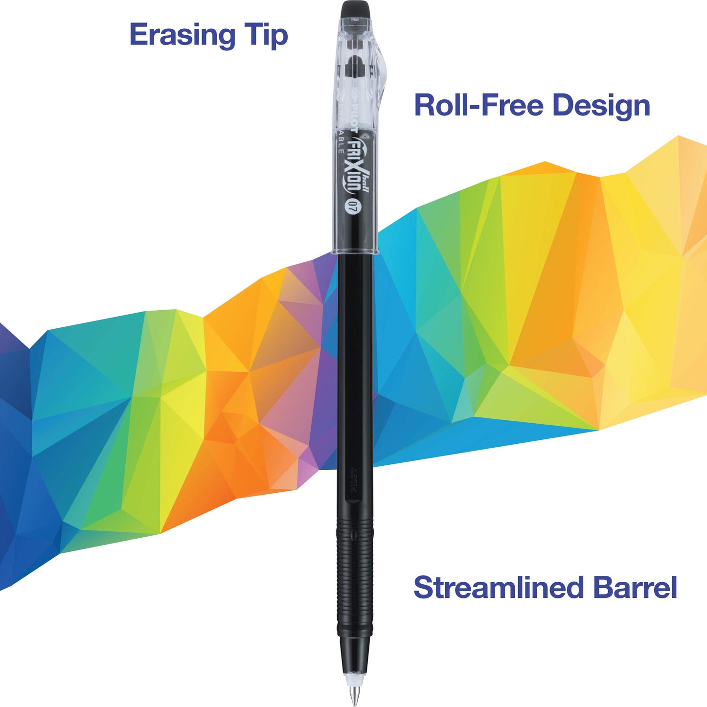 Erasable Gel Ink Pens, Fine Point, Assorted Colors, Pack of 10