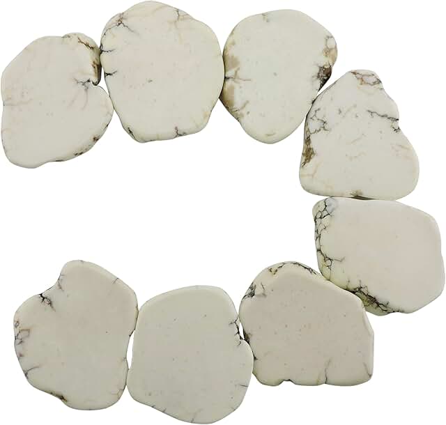 10pcs Natural White Turquoise Irregular Bead Chips