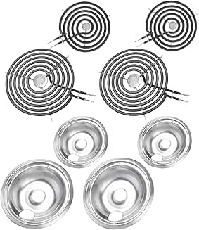 Drip Pans and Burner Elements for Stove Top