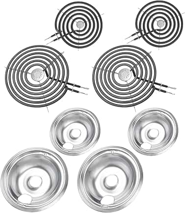 Drip Pans and Burner Elements for Stove Top