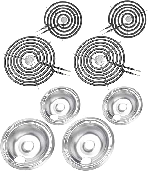 Drip Pans and Burner Elements for Stove Top