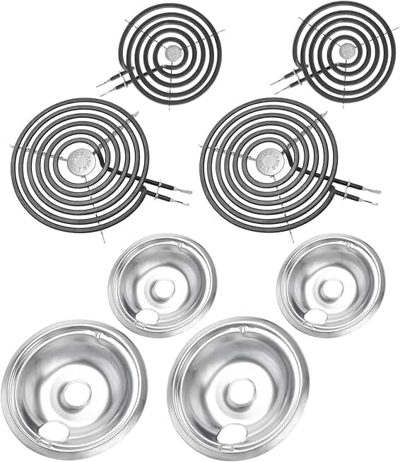 Drip Pans and Burner Elements for Stove Top