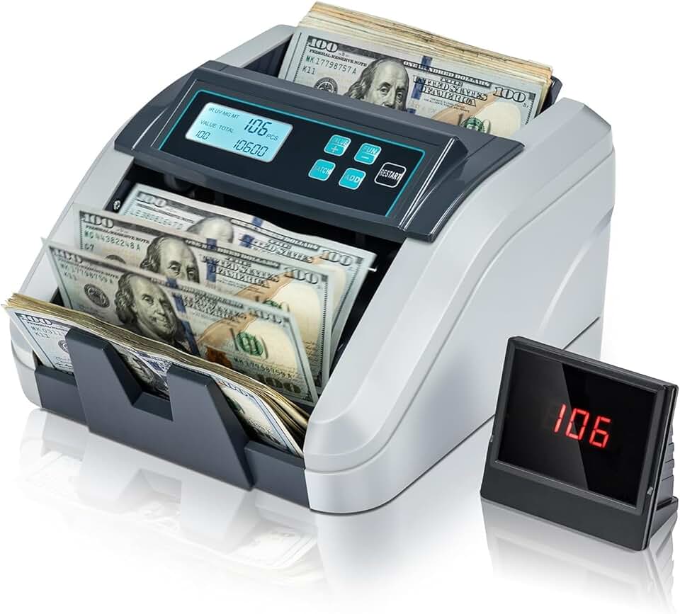 Money Counting Machine with UV/MG/IR/MT Detection