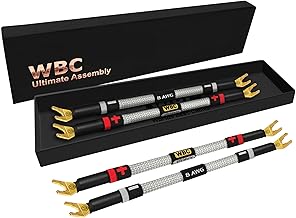 4 Pack 8-Inch 8 AWG OFC Speaker Jumper Cables