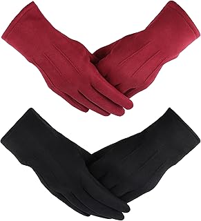 Women's Warm Touch Screen Gloves, 2 Pairs