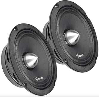 1000W Car Midrange Speakers, 4 Ohm, Bundle of 2