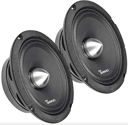 1000W Car Midrange Speakers, 4 Ohm, Bundle of 2