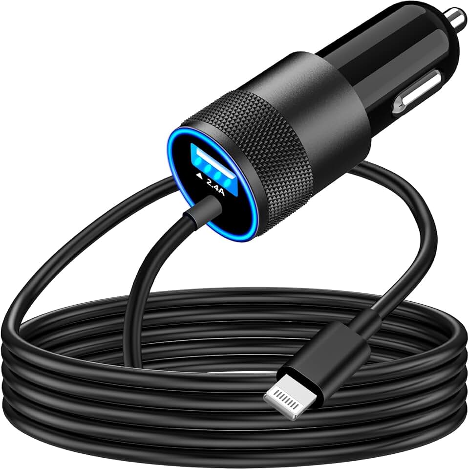 Fast Car Charger with 6FT Lightning Cable