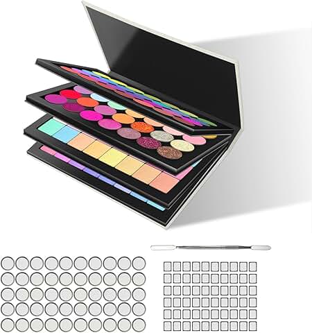4-Layer Empty Magnetic Palette with Accessories