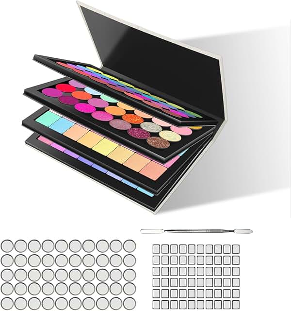 4-Layer Empty Magnetic Palette with Accessories