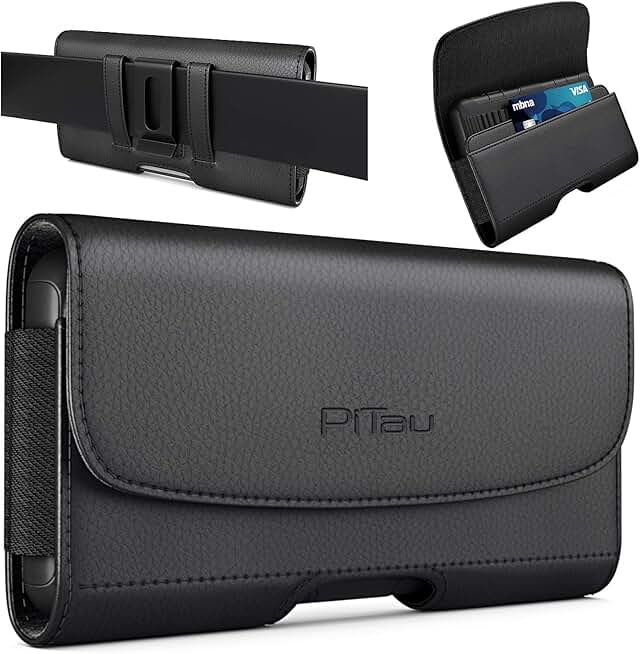 Premium iPhone Holster with Belt Clip and Card Holder