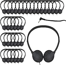 Set of 60 kids and adult headphones with 3.5mm jack