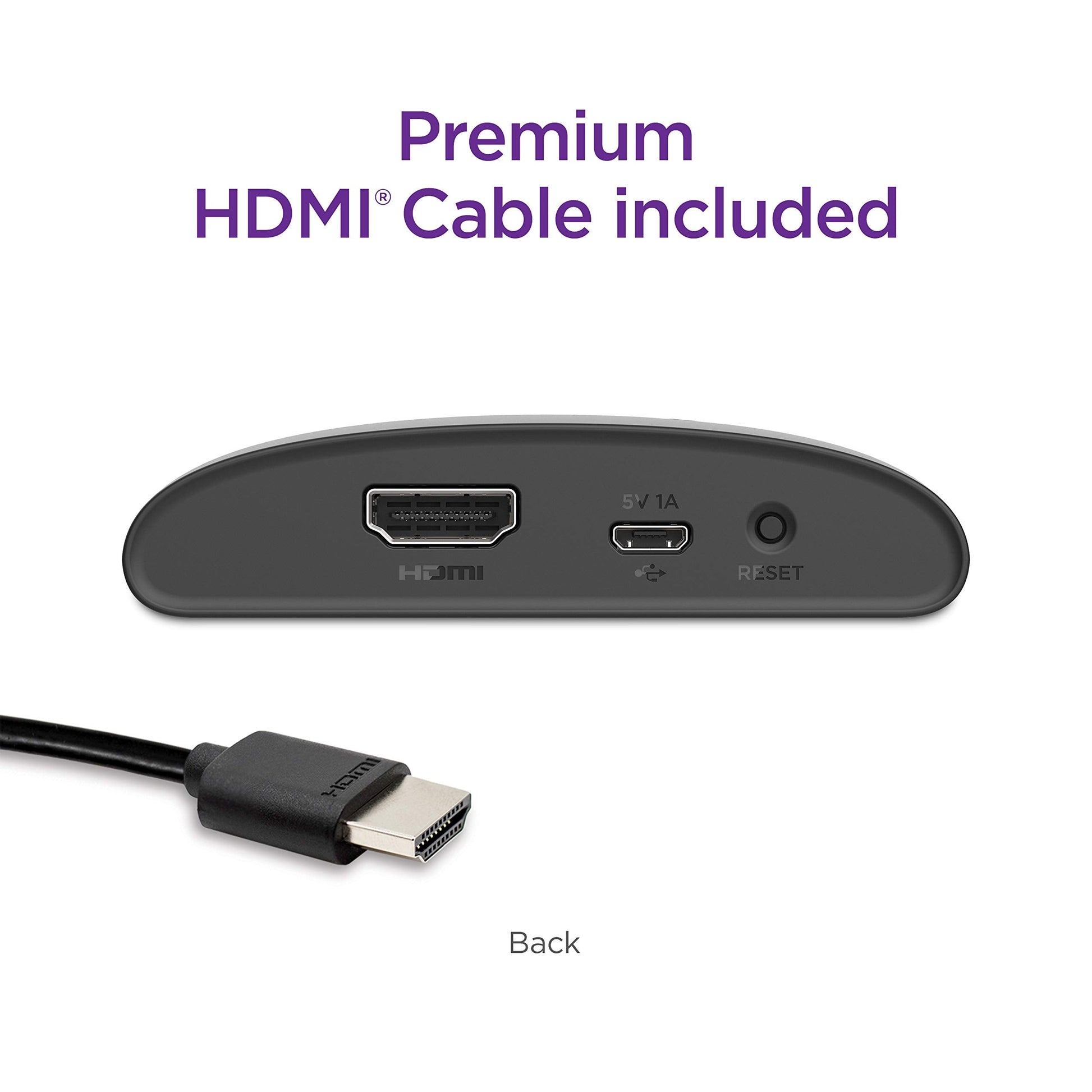 Express 4K+ 2021 | Streaming Media Player HD/4K/HDR with Smooth Wireless Streaming and Voice Remote with TV Controls, Includes Premium HDMI Cable