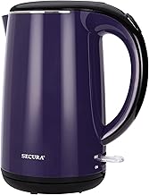 Stainless Steel Double Wall Electric Water Kettle 1.8 Qt