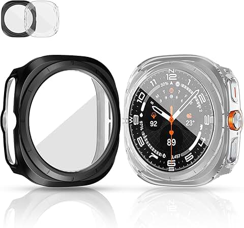 Two Screen Protectors and Cases for Galaxy Watch 7 Ultra