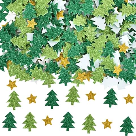 Christmas Glitter Foam Stickers for Crafts and Gifts
