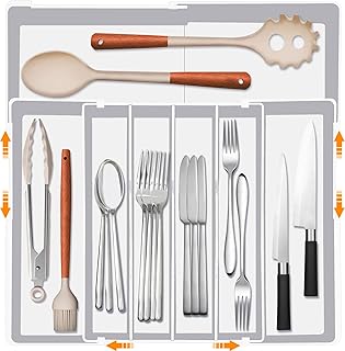 Expandable Silverware Drawer Organizer for Kitchen