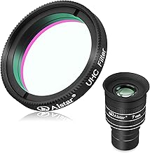 1.25-inch 58° 7mm Telescope Eyepiece with UHC Filter Bundle