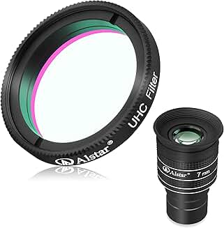 1.25-inch 58° 7mm Telescope Eyepiece with UHC Filter Bundle