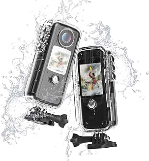 4K/60FPS Waterproof Touchscreen Action Camera with 48MP and Accessories