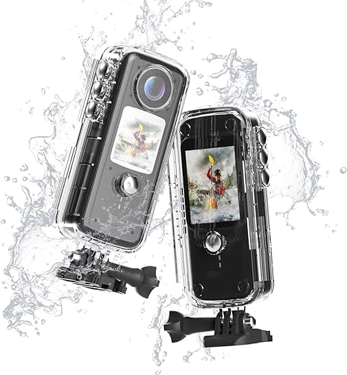 4K/60FPS Waterproof Touchscreen Action Camera with 48MP and Accessories