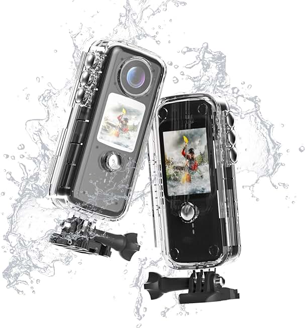 4K/60FPS Waterproof Touchscreen Action Camera with 48MP and Accessories