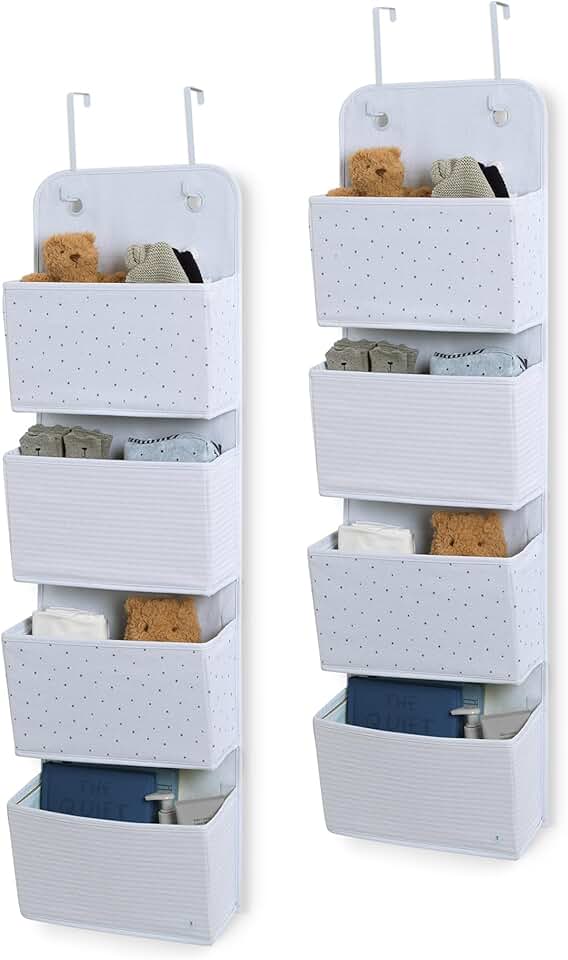 Blue 2-Pack Over-the-Door Baby Storage Organizer