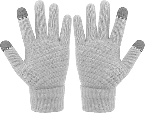Women's winter gloves with touch screen feature
