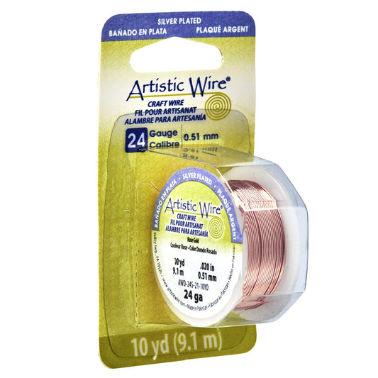24 Gauge Rose Gold Wire for Jewelry and Crafts