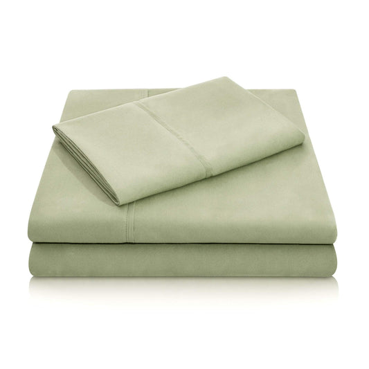 Double Brushed Microfiber Super Soft Bed Sheet Set  Wrinkle Resistant  Cot Size  Fern