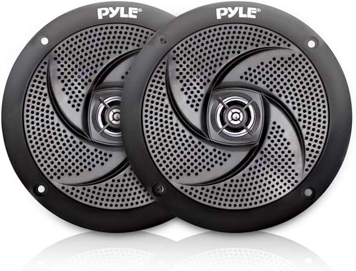 Pair of 5.25-inch waterproof marine speakers