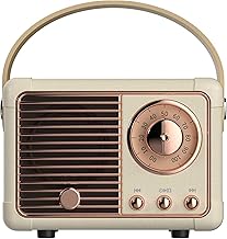 Vintage Beige Wireless Bluetooth Speaker with Rich Bass