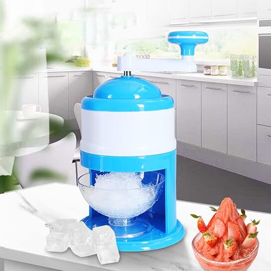 Hand Crank Ice Shaver for Home and Outdoor Use