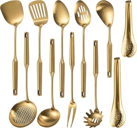 11-Piece Stainless Steel Kitchen Utensil Set