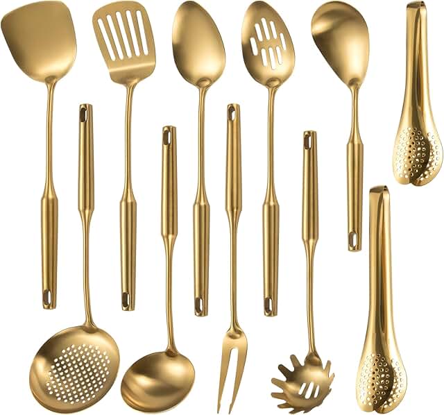 11-Piece Stainless Steel Kitchen Utensil Set