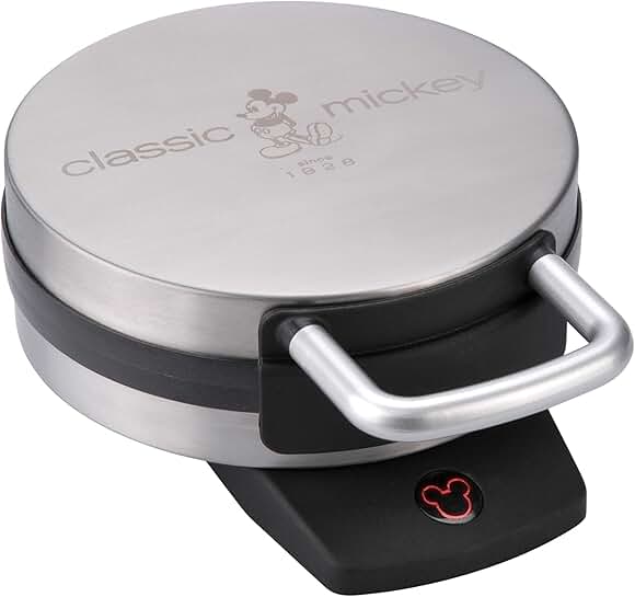 Classic Mickey Waffle Maker in Stainless Steel