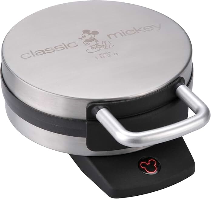 Classic Mickey Waffle Maker in Stainless Steel